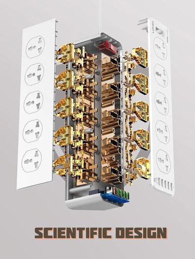 Power Station Strip Universal 10port + 5 USB & 1 Type C