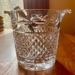Galway Crystal Oranmore Ice Bucket & Thongs