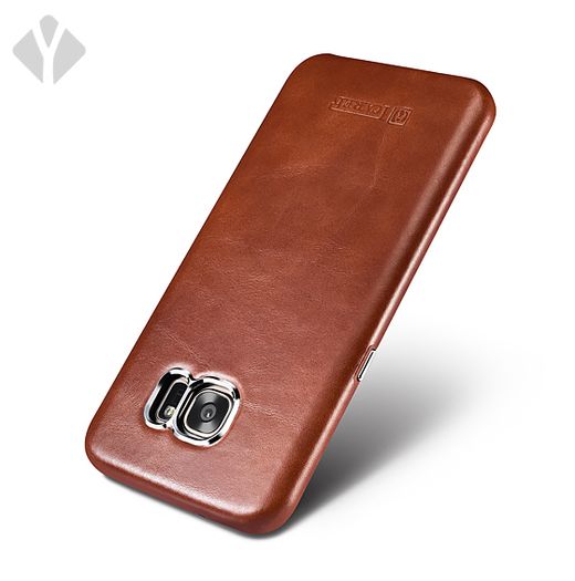 S7 Edge Vintage Leather Back Cover