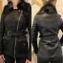 river island leather jacket coat Image 2