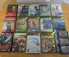 Xbox games and DVDs