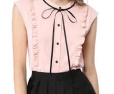 Brand New Allegra K Women s Top Sleeveless Round Neck