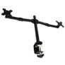 Fully Adjustable Double Monitor Bracket Dual Arm Desk Stand M&W Image 3