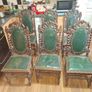 6 Antique Gothic Renaissance Jacobean Chairs Collection Only Image 2