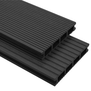 WPC Decking Boards with Accessories 10 m(sqr) 2.2 m Anthracite