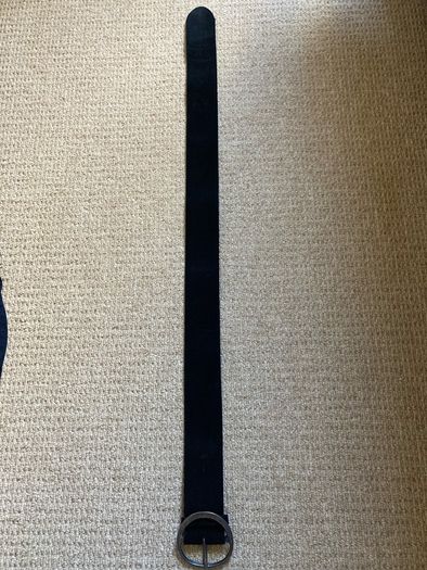 Black suede belt by Hobbs 100cm