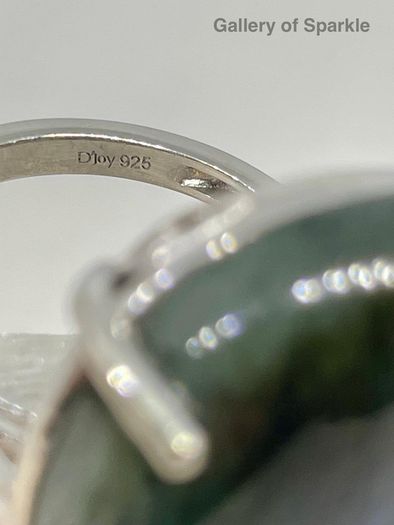 Labradorite Solitaire Ring in Platinum Overlay Sterling Silver