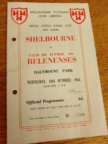Shelbourne V Belenenses 1964 Dalymount