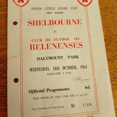 Shelbourne V Belenenses 1964 Dalymount