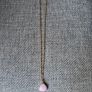 Ginandger rose quartz gold plated necklace Image 3