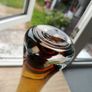 Mid Century Amber Glass Vase Bo Borgstrom Aseda Image 7