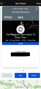 The Weeknd - After Hours Til Dawn Tour, Croke Park, Sat 22 Aug 2026