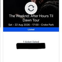 The Weeknd - After Hours Til Dawn Tour, Croke Park, Sat 22 Aug 2026