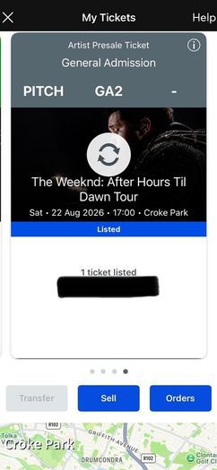 The Weeknd - After Hours Til Dawn Tour, Croke Park, Sat 22 Aug 2026