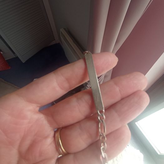 925 silver Identity bar bracelet