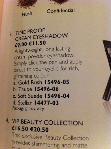 Vie Time proof Cream Eyeshadow