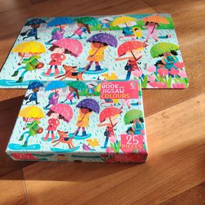Usborne Book and Jigsaw Colours 25 Pieces Excellent Condition