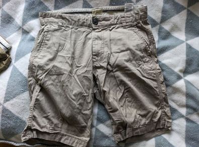 Selected Homme Tailored Chino Shorts (2-Pack: Khaki & Grey) - Size W30-W31
