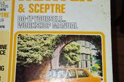 Old Hardback Car Manual Hillman Hunter,