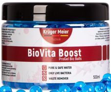 Kruger Meier BioVita Boost 500ml - Gel Bacteria Balls for Freshwater Aquariums