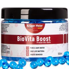 Kruger Meier BioVita Boost 500ml - Gel Bacteria Balls for Freshwater Aquariums