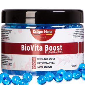 Kruger Meier BioVita Boost 500ml - Gel Bacteria Balls for Freshwater Aquariums