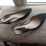 Black suede sling backs euro 38 Autograph, M & S Image 5