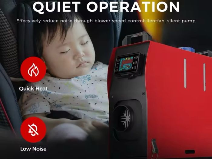 5kw-8KW 12V Portable All In One  Diesel Air Heater with LCD Monitor Car parking Air Heater for Campervan Tent Trucks
