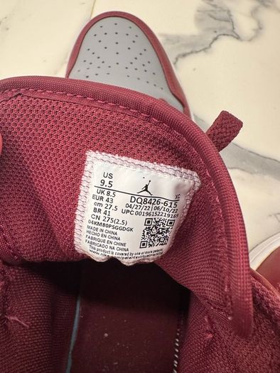 Nike Jordan 1 "Cherrywood Red" 8 UK