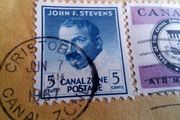 Panama Stamps. Canal Zone. circa 1966.