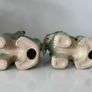 Two vintage Foo dogs in beautiful green glaze Image 7