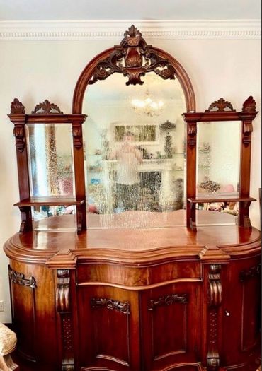 Late victorian irish flame mahogany