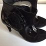 Ladies Gino Vaello Black patent leather and suede high heel court shoes Eu 40 size 6.5 Image 2