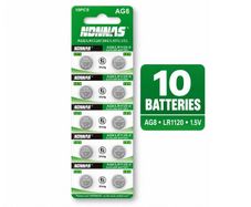 10 Batteries AG8 LR1120 1.5V Alkaline Button Cell