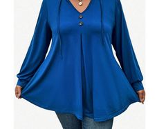Lovely Blue Tunic Top size 20/22
