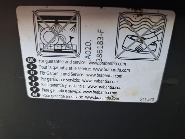 Brabantia Double Touch Bin.23L & 11L.