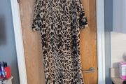 River Island  Animal Print  Shirt Dress. S.14. NEW.