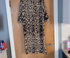 River Island  Animal Print  Shirt Dress. S.14. NEW.