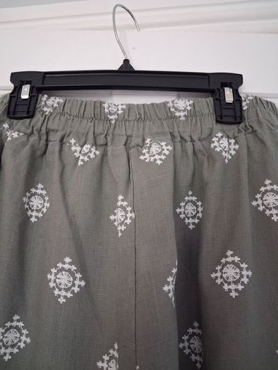 CoOrd Set - Trousers Waistcoat - Sage Green - UK 12 - Cotton Linen mix