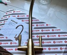 Kitchen tap antique brass new