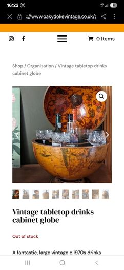 Vintage Style Drink Cabinet Bar