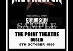 Metallica concert poster+ticket Point Theatre Dublin 1996 A3 Size Replica