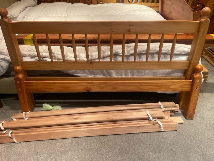 Fabulous Solid 4Ft 6 Double Bed Frame With Low Footboard - Can Deliver