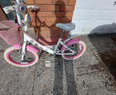 GIRLS BIKE (Sparkle) with Basket, 20 inch wheels, in excellent condition. See Pictures