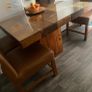 Dining tables with 4 chairs. Glass panel for top table Image 6