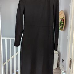 Asymetric COS cotton black dress