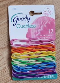 BNIP - A Pack of 12 Various Coloured Goody "Ouchless" Hair Ties - Read Carefully