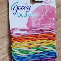 BNIP - A Pack of 12 Various Coloured Goody "Ouchless" Hair Ties - Read Carefully