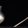 Vintage sterling silver teardrop perfume snuff pendant Image 3