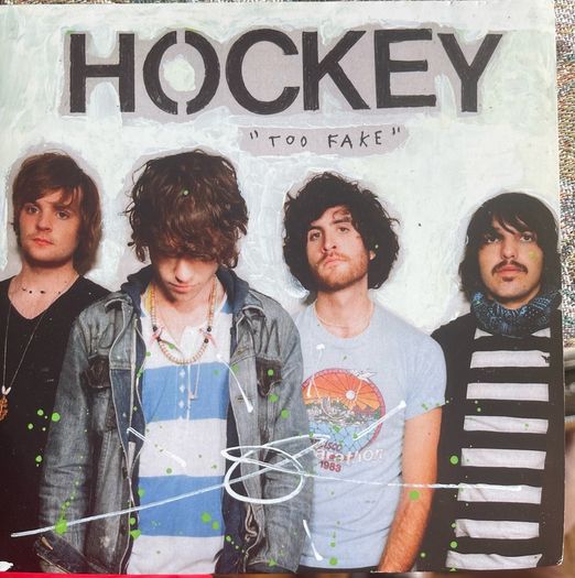 Hockey Too fake picture sleeve vinyl record single in vg+ condition